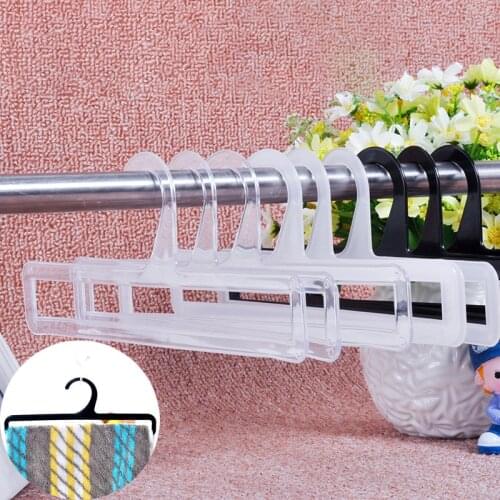 5/10/15Pcs Trouser Storage Rack Pants Tie Silk Scarf Towel Storage Hanger Wardrobe Closet Storage Organizer Plastic Drying Rack