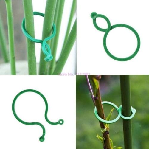 50bag 100pcs/bag Garden Vegetable Plant Support Binding Clip Gardening Greenhouse Clip Supplies