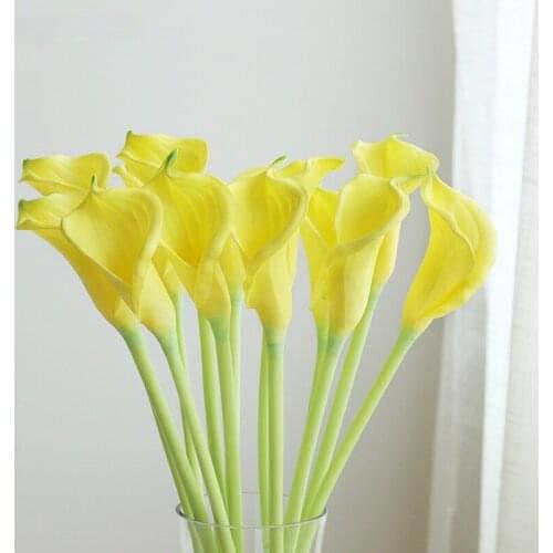66cm PU Medium Calla Lily Wedding Props Flower Home Decoration Calla Lily Thuis Herfst Decoratie Kunstplanten Nep Flores DIY