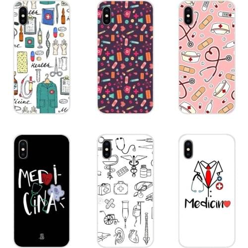 For Samsung Galaxy S4 S5 MINI S6 S7 edge S8 S9 S10 Plus Note 3 4 5 8 9 Accessories Phone Cases Covers Nifty Nurses Med Stuff