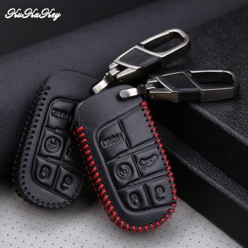 Car Key Case Cover For Fiat Punto Dodge Journey Charger Jeep Renegade Grand Cherokee Chrysler 200 300 Protective Key Shell Skin