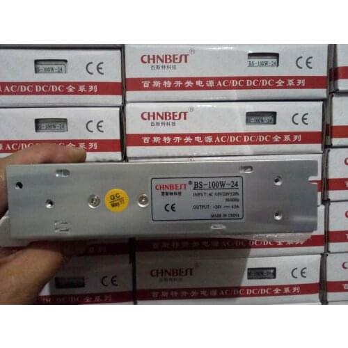 Chn best BS-100W-DC24V switching power supply 100W/24V regulated power supply conversion transformer switch