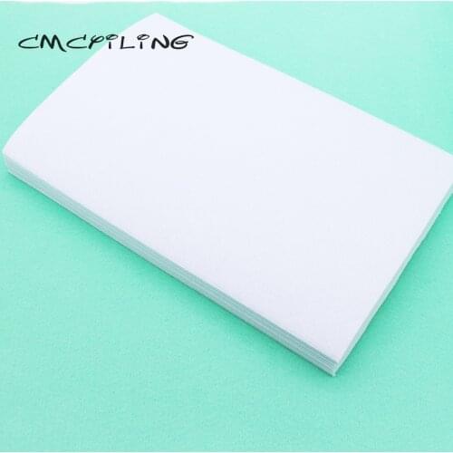 CMCYILING 10Pcs/Set 20*30cm White Felt 1.5 MM Thickness Polyester Cloth For DIY Sewing Crafts Scrapbook Felt Sheet Fabric