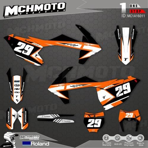 MCHMFG Customized Team Graphics Backgrounds Decals Custom Stickers For17-19EXC 16-18SX-F