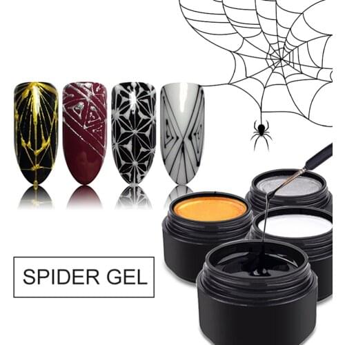 Nail Gel 5ml Creative Painting Nail Art Finger Nail Extension UV Gel Wire Drawing Elasticity Point Line Soak Off Gel 6 Colors