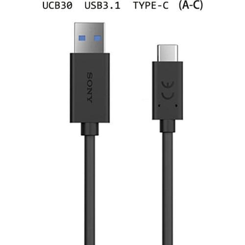 100% Original Sony UCB30 Type C Cable Fast charging USB c Type-C Data Line 1m For Xperia XA1 Ultra Plus/X/XZ/XZ1/XZ2 Premium/XZs