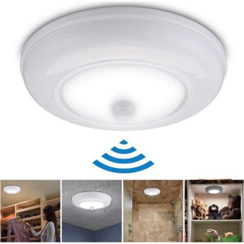 Round Sensor Light Infrared Human Body Automatic Wireless Induction Ceiling Light Smart Home Lighting