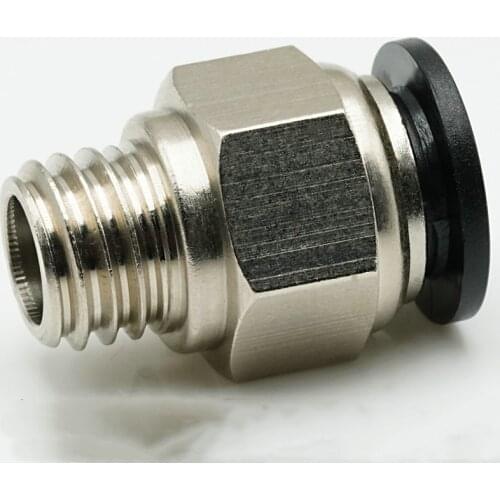 M12 M14 M16 Metric Male Thread Pneumatic Pipe Fitting Push In Quick Connector Fit 10mm 12mm Tube OD