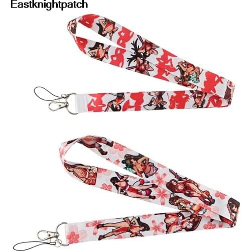 12pcs/lot Game character keychains Accessory Safety Phone USB Badge Holders Keys Strap Neck lanyards webbing E1211