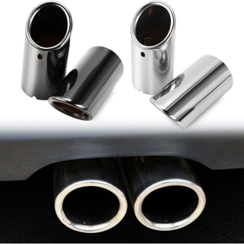 2pcs Car Exhaust Tip Muffler Pipe Cover For Audi A4 B8 A3 A1 Q5 Auto Accessories For VW Tiguan Volkswagen Passat B7 CC