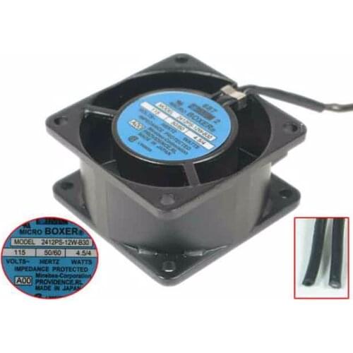 NMB-MAT 2412PS-12W-B30 A00 AC 115V 4..5W 60x60x25mm Server Cooling Fan