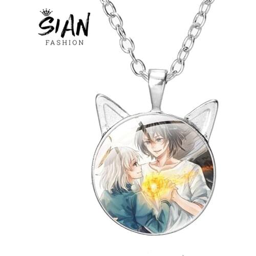 SIAN Howls Moving Castle Necklace For Women Man Fashion Zinc Alloy Chain On The Neck PendantsTrendy Chains Necklaces Jewelry