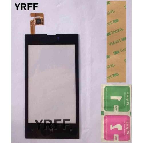Mobile Touch Screen Panel For Nokia Lumia 520 525 N520 N525 Touch Screen Front Touch Panel Digitizer Sensor Glass Lens Wipes