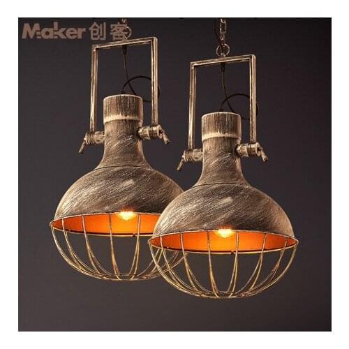 Retro RH Industrial Pendant Lamps for Warehouse/Bar a Gladiator Vintage Pendant Lights E27 Bulbs Edison AC110V/AC220V Lighting
