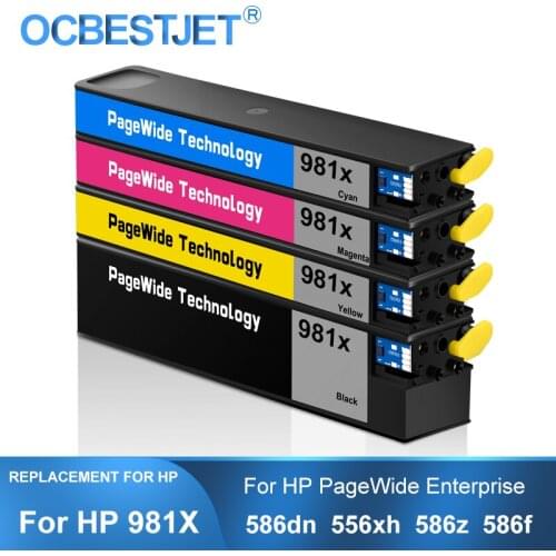 [Third Party Brand] For HP 981 981X 981XL Compatible Ink Cartridge With Pigment Ink For HP PageWide 586dn 556xh 586z 586f E55650