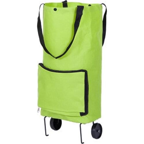 Cart Tug Trolley Case Wheels Reusable Shopping Bag Cart Women Environmental Foldable Storage Multifunction Shopping Bag Home