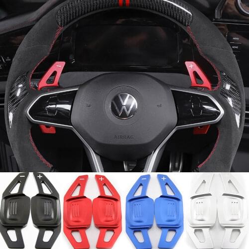 Shift Paddle For Volkswagen Touareg Passat B7 B8 Golf 7 MK7 VW Tiguan MK2 Jetta MK6 MK7 car Steering Wheel DSG Shifter Extension