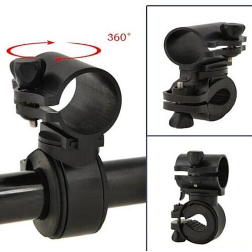 360 Rotation Cycling Bicycle Bike Flashlight LED Torch Bracket Mount Holder