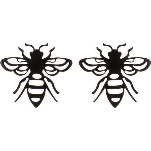 WANGAIYAO2021 Halloween new stainless steel hollow spider earrings girls funny cute animal ear jewelry