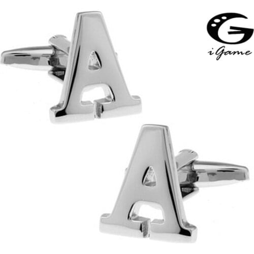 IGame Letters Cuff Links Quality Brass Material Symbol Of A Design Free Shipping