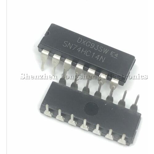 10PCS/LOT NEW SN74HC14N 74HC14 DIP-14 Six Schmidt Trigger Non-gate Chip