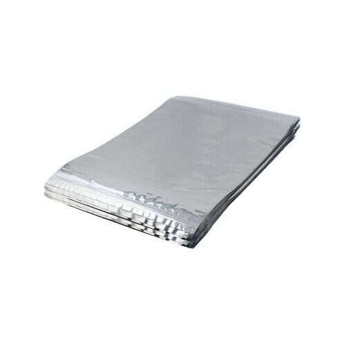 100 Pcs 300mm x 450mm Silver Tone Resealable Zip Lock Anti Static Bag