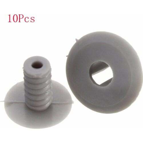 10xGrey Trim Panel Lining Clips Plastic Fastener Light Grey For VW Volkswagen T4 T5 Transporter Eurovan Light
