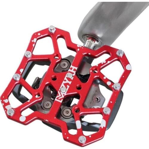 2PCS Aluminum Alloy Bike Clipless Pedals Universal Compatible Bicycle Clipless Pedal Platform Adapters for SPD KEO Road MTB Bike