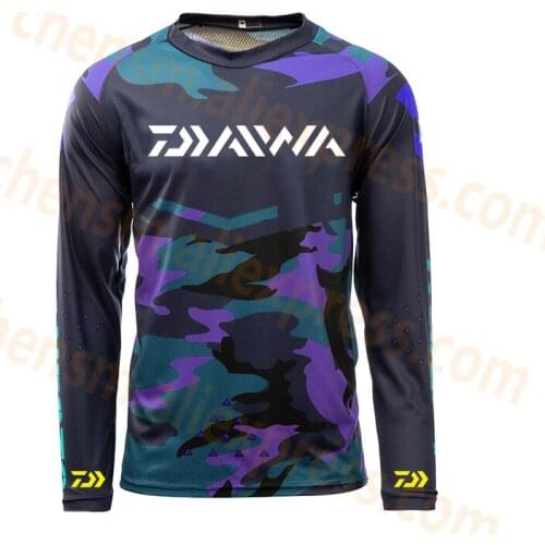 2019 Dawa New Brand Daiwa Fishing Shirts Outdoor Sport Quick Dry Men Fishing Clothes Plus Size Anti Uv Cycling Fishing Clothing