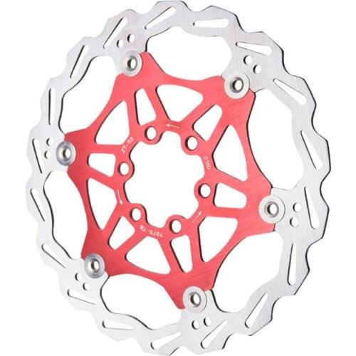 24BD Ultra Light Mountain Road Bike Floating Disc Bicycle Brake Pad Six Nail Plate