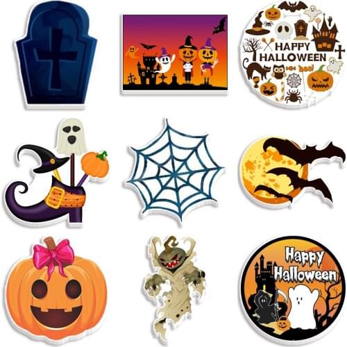 Halloween Haunted House Planar Resins for Hair Bow Center Craft Supply 30pcs