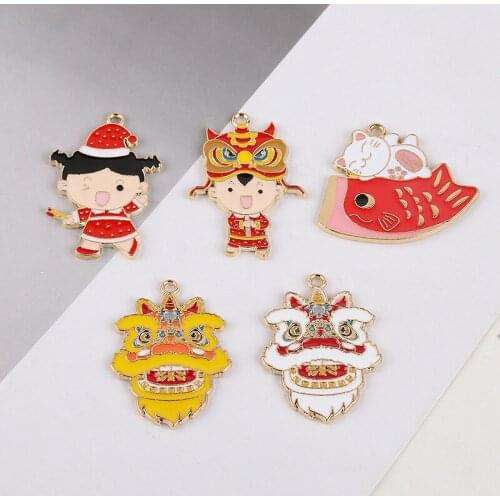 50pcs Enamel cute girl Charm lovely fish with heart Pendant For Women Necklace Making Fit Bracelet DIY Jewelry Accessory