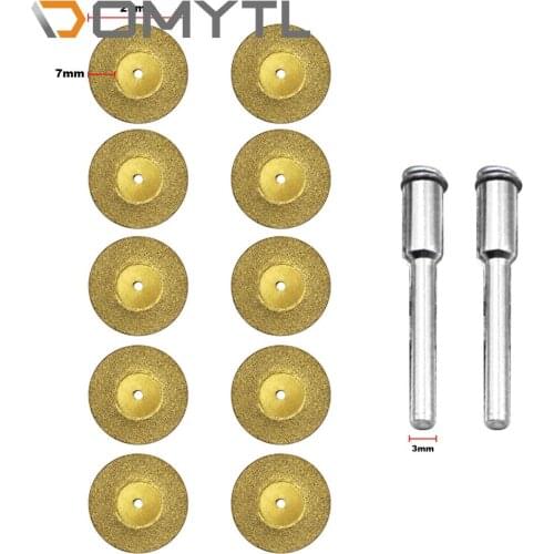 Cutting Rotary 10pcs Tool Kit Disc Cut Off Diamond Metal Saw Grinder Wheels Die Wheel Set Blade Circular Drill Mini Wood