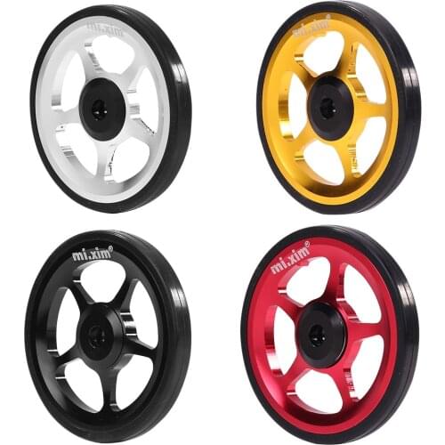 Mi Xim Brompton Aluminum Easywheel Easy Wheel with M6 Bolt Folding Bike Part for Mi.Xim Outdoor Cycle Biking Entertainment
