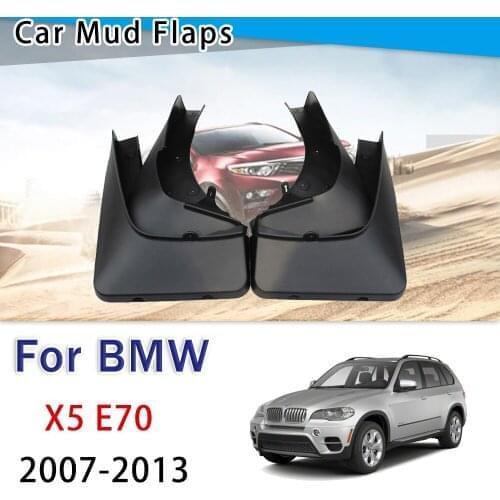 4 PCS For BMW X5 E70 2007 2013 Mudflap Fender Mud Guard Flap Splash Flaps Mudguards Accessories 2011 2012 4.8i 3.0si 35d 50i