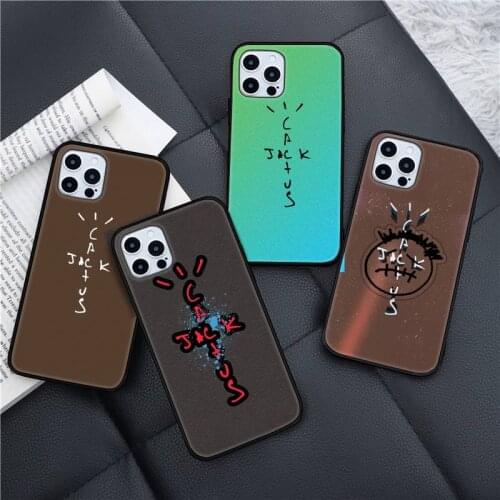 Cactus jack letter words Phone Case for iPhone 11 12 pro XS MAX 8 7 6 6S Plus X 5S SE 2020 XR mini