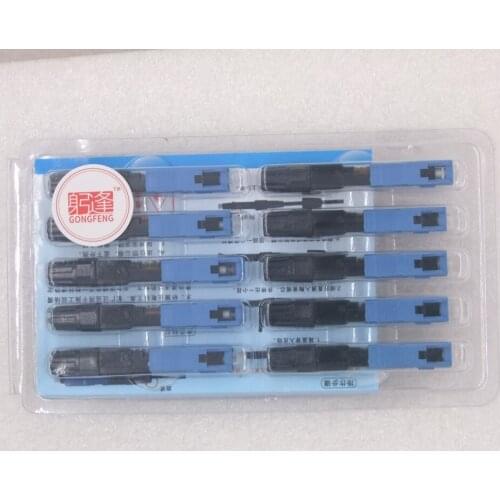 GONGFENG 200pcs NEW FTTH Through SC Optical Fiber Fast Connector Quikck Cold Joint Rapid Assembly Telecom Special Wholesale