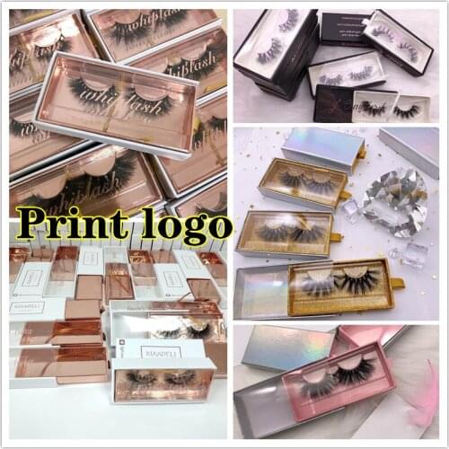 Lash Boxes Packaging Wholesale 10 -100 Pcs Lashes Packaging Boxes Mink Eyelashes Package Empty Lash Boxes New Eye Lash Packaging