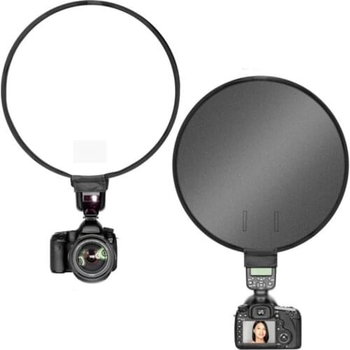 40CM Round Softbox Flash Diffuser Photography Flash Soft Box, SLR Camera Photo Folding Soft Box Flash Diffuser With Storage Bag
