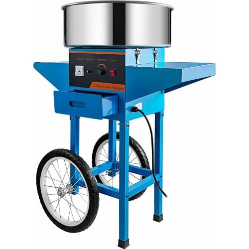 Cotton Candy Machine Commercial With Cart Cotton Candy Machine Candy Floss Maker Blue 1030W