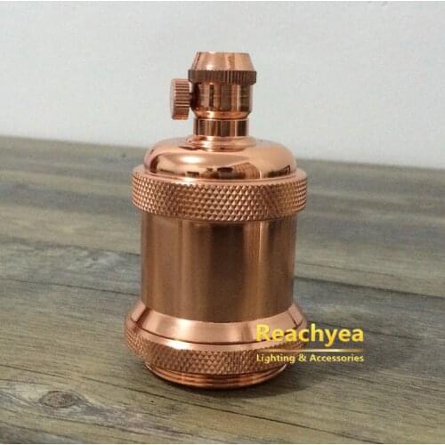 10 Pieces Copper Vintage Lamp Holder E27 Screw Bulb Light Socket