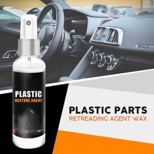 Plastic Parts Retreading Agent Automotive Interior Plastic Part Retreading Coating Paste Maintenance Car Cleaner 30ml