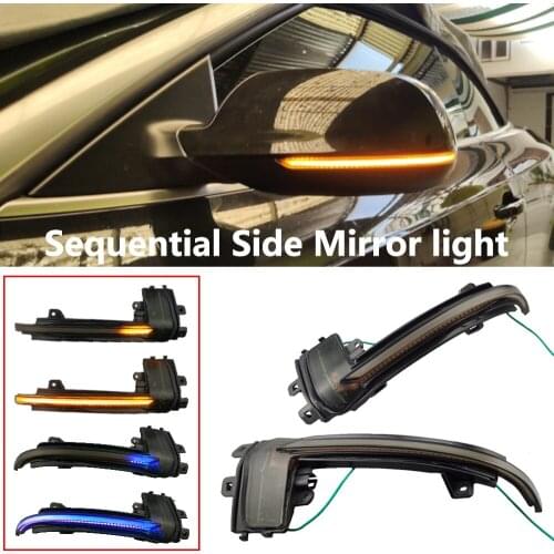 For Audi A3 8P A4 A5 B8 Q3 A6 C6 4F S6 Dynamic Blinker LED Turn Signal Light Side Mirror Indicator Sequential