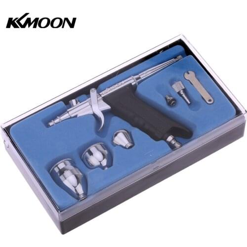 KKmoon Professional Double Action Airbrush Set with 3 Cups for Art Painting Tattoo Manicure Spray Model Air Brush Nail Tool