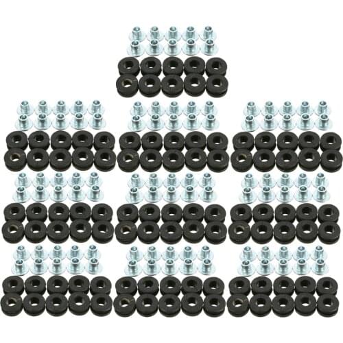 100pcs Motorcycle Rubber Grommets Bolt Kit for Yamaha for Suzuki for Kawasaki Fairing Bolts Motorcycle Accessories