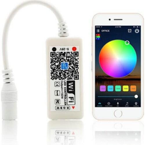 RGB mini wifi 7 colour lamp lights with a mobile phone app remote intelligent led lighting lamps and lanterns controller