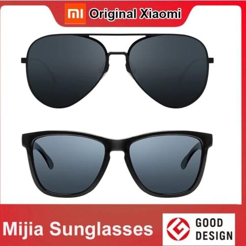 2020 Xiaomi Mijia Classic Square Sunglasses/Pilot Sunglass for Drive Outdoor Travel Man Woman Anti-UV Screwless Sun Glasses