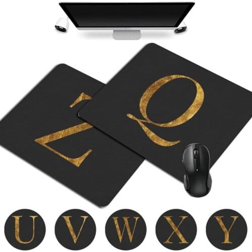 Waterproof PU Leather Letter Pattern Series Portable Small Mouse Pad 25x21cm Smooth Game Mouse-pad High Quality Cheap