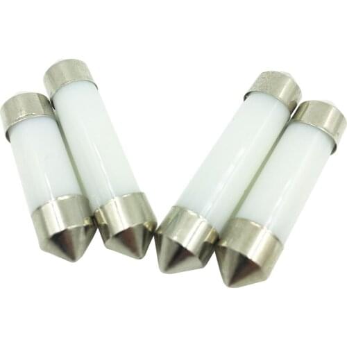 YSY 50PCS New arrival! C5W Festoon COB Led Chips 31mm 36mm 39mm 41mm Car Interior Glass Lens Dome Reading 12V DC White Bulbs