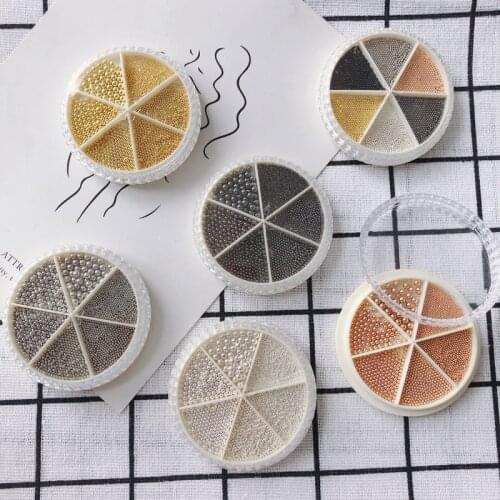 DIY jewelry accessories different color specifications rice beads nail art decorative jewelry materials